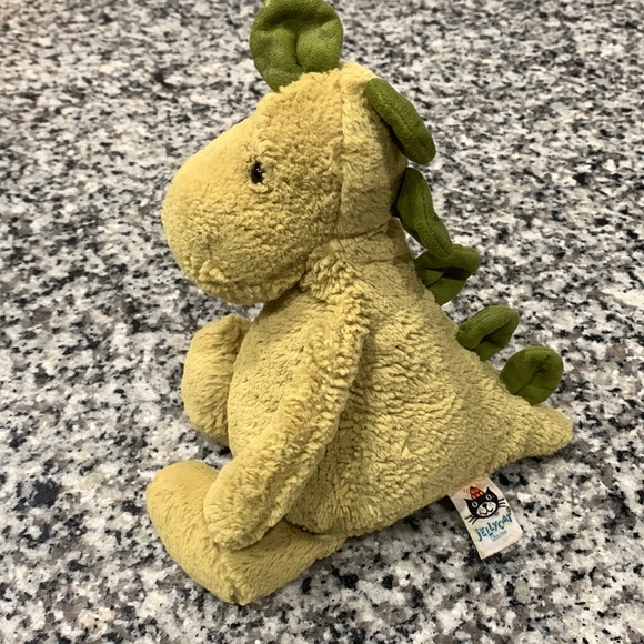 Jellyct bashful dinosaur green retired plush toy Christmas